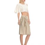 LINEN GLITTER SKIRT KORNELIA